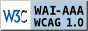 S�mbolo de conformidade n�vel AAA das Directrizes de Acessibilidade Web 1.0